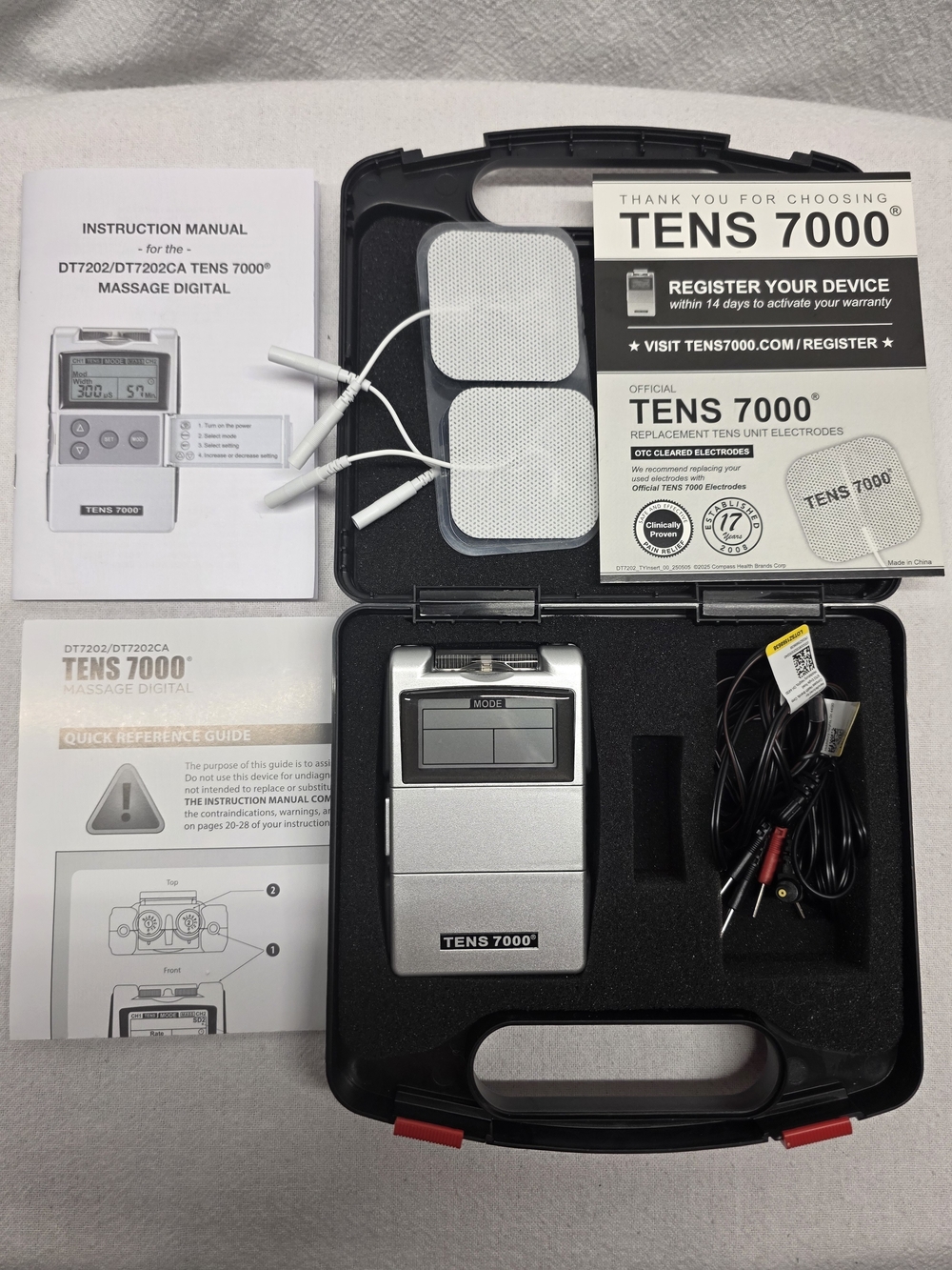 Roscoe Portable TENS Unit - Silver Pain Relief Device